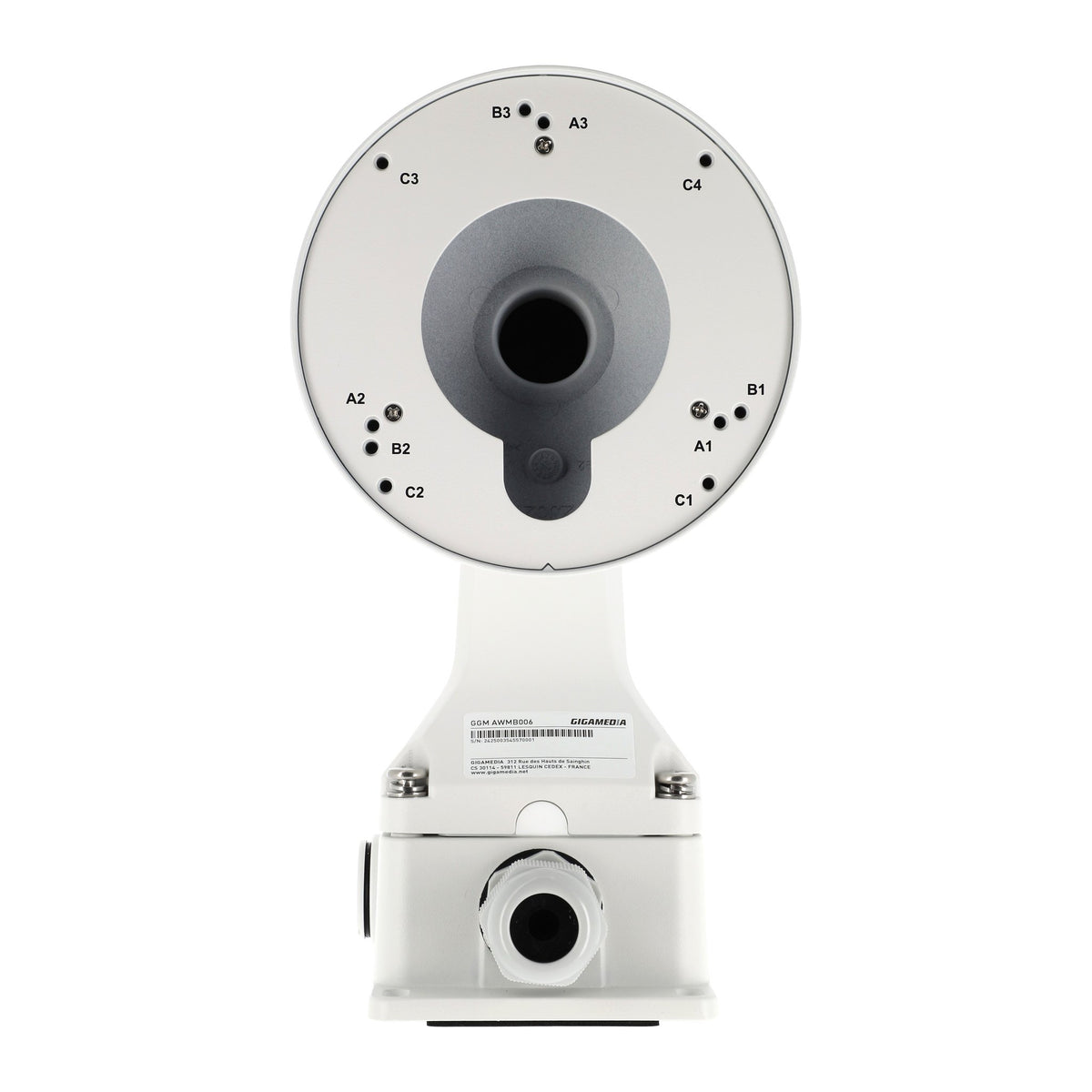 Väggfäste med kopplingsbox för fisheye – Gigamedia AWMB006 – bild 4