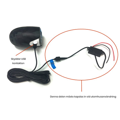 12V - 5V USB-C Omvandlare