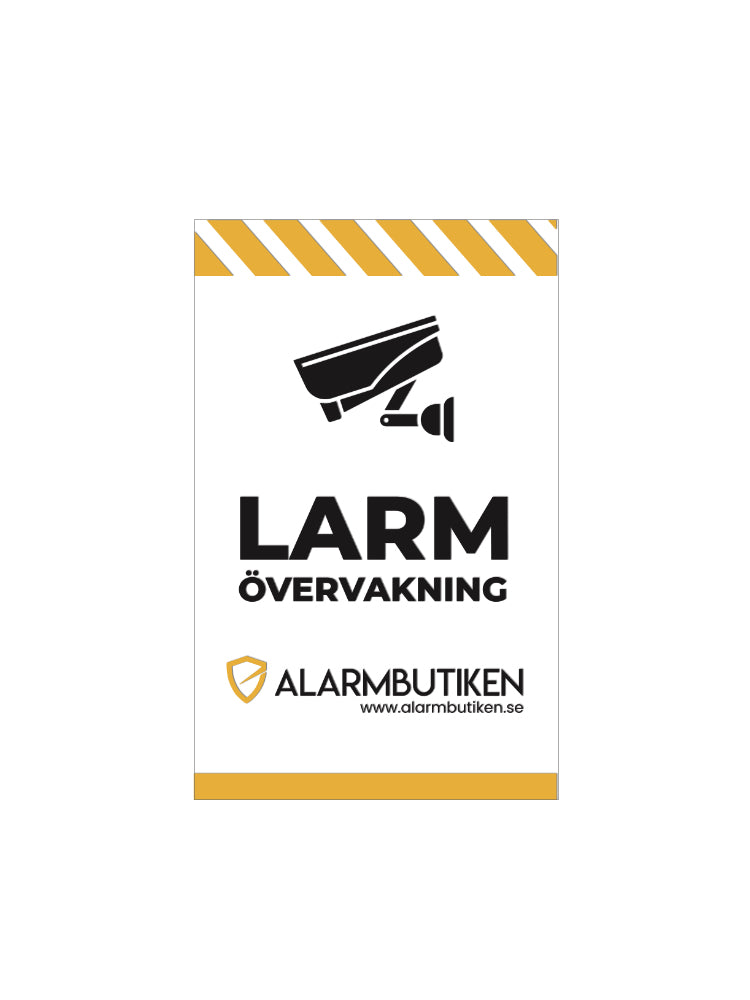 Kameraövervaknings- och larmdekal för fönster och dörrar