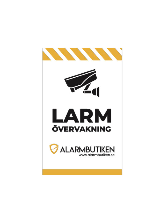 Kameraövervaknings- och larmdekal för fönster och dörrar