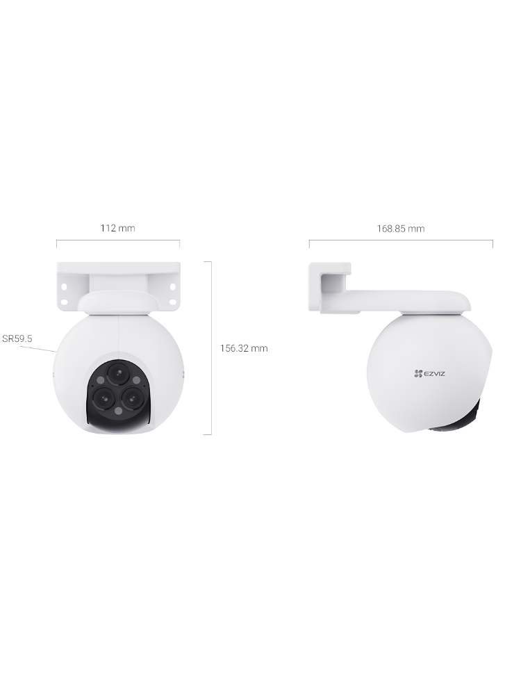 Ezviz H80f - WIFI, Pan-Tilt och 12x Zoom