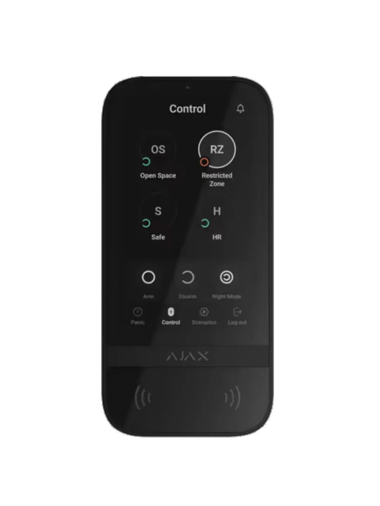 Ajax KeyPad TouchScreen - Svart
