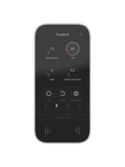 Ajax KeyPad TouchScreen - Vit