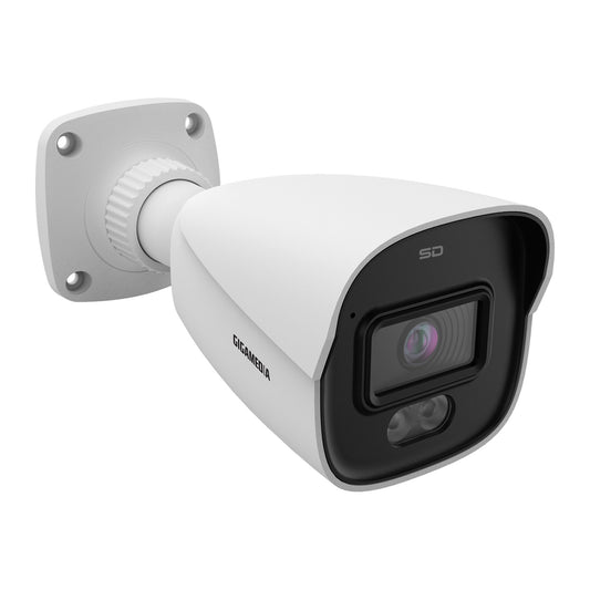 Bulletkamera 8MP PoE, 2,8 mm vidvinkel – Gigamedia IPIB8F2DL