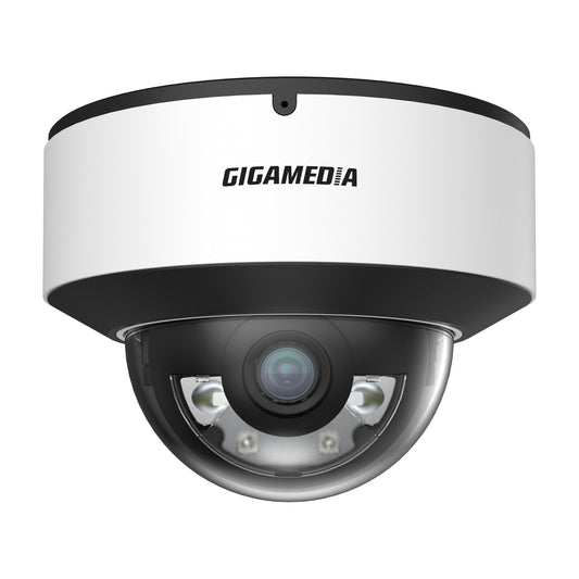 Domekamera 8MP PoE, 2,8 mm vidvinkel – Gigamedia IPSD8F2DL
