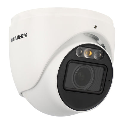 Turretkamera 8MP PoE, motorzoom 2,8–12 mm – Gigamedia IPST8VM2DL – bild 2