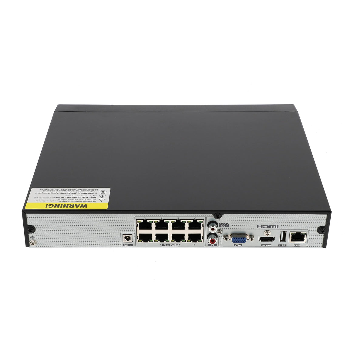 NVR 8 kanaler, 8 PoE, 1 HDD – Gigamedia NVS080801D – bild 2